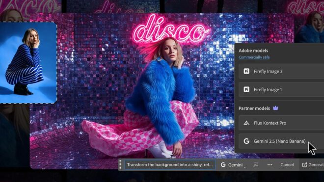 Photoshop’un Generative Fill özelliği, Google’ın Nano Banana modeliyle güçlendirildi
