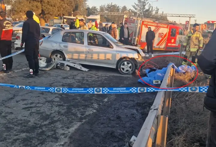 Diyarbakır’da otomobiller çarpıştı: 1 ölü, 1 yaralı