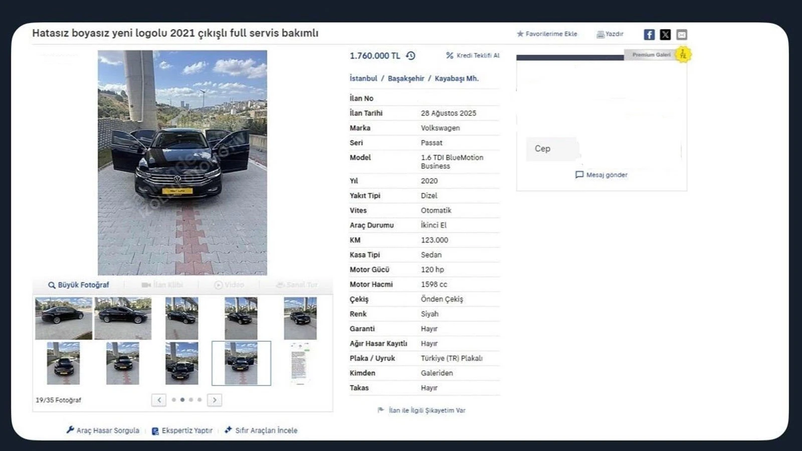 Bir aracı kilometresini düşürerek ilana koyan galericiye bakanlıktan ceza