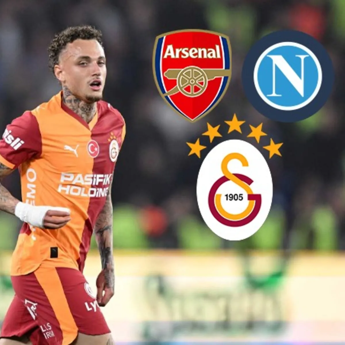 Galatasaray'da santrfor transferi Noa Lang'a bağlı!