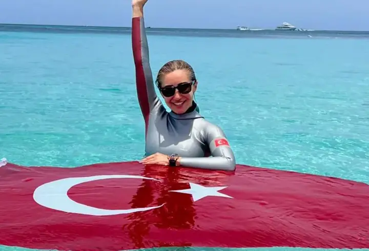 Rekortmen sporcu Şahika Ercümen, Gazze için dalacak