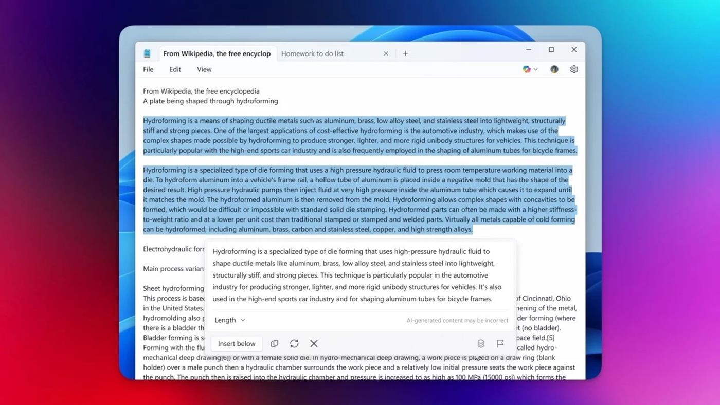 Yapay zeka, Windows’un demirbaş uygulamalarının çehresini değiştirdi