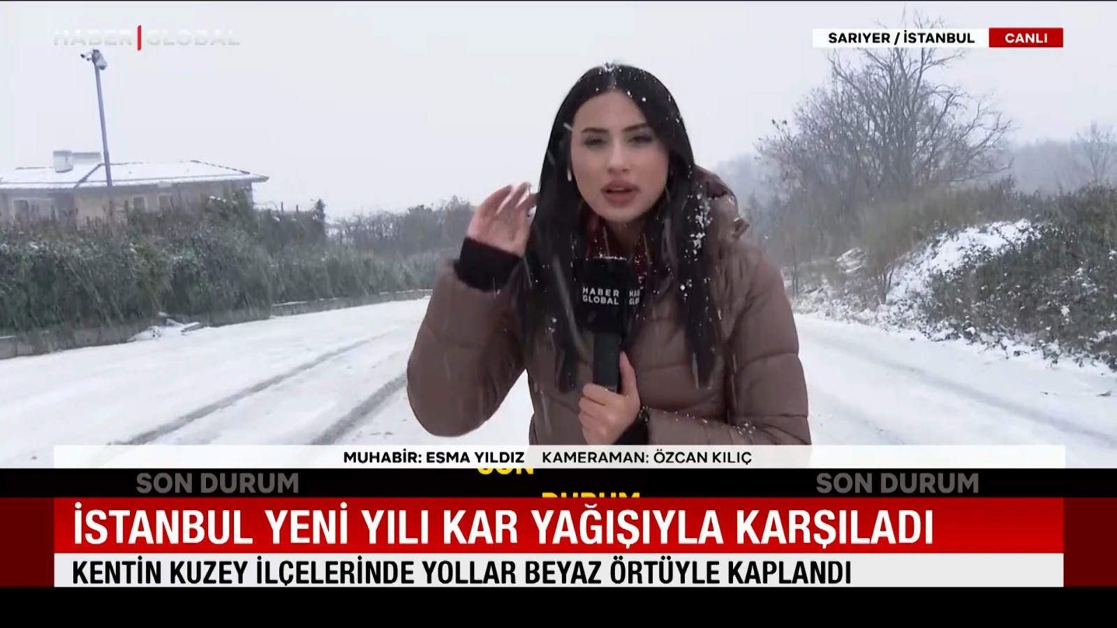 İstanbul yeni yılı kar yağışıyla karşıladı