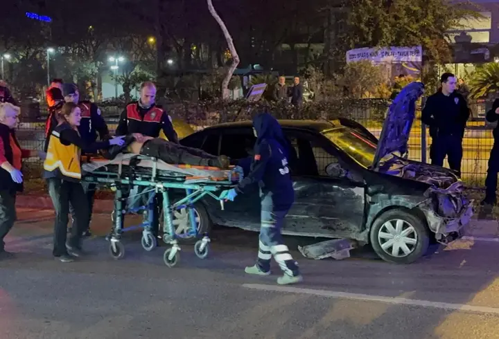 Polisin 'dur' ihtarına uymadı, kaçarken kaza yaptı