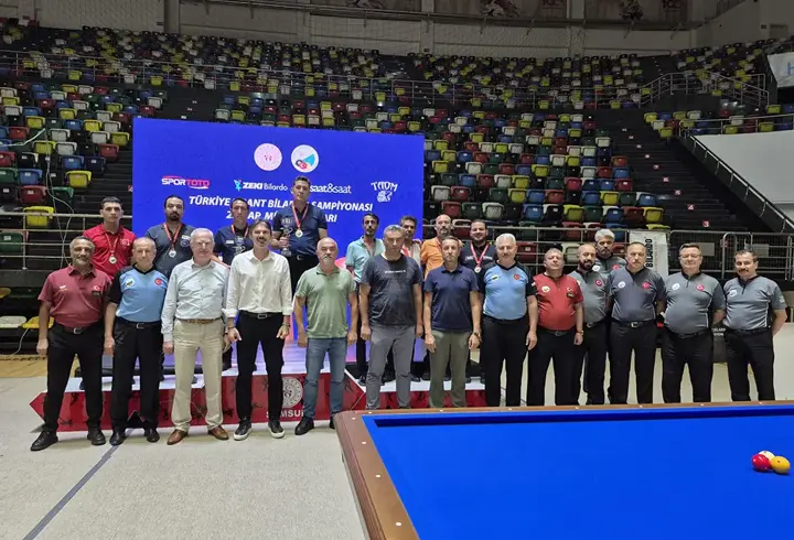 Samsun'da 3 Bant Bilardo Türkiye Şampiyonası tamamlandı