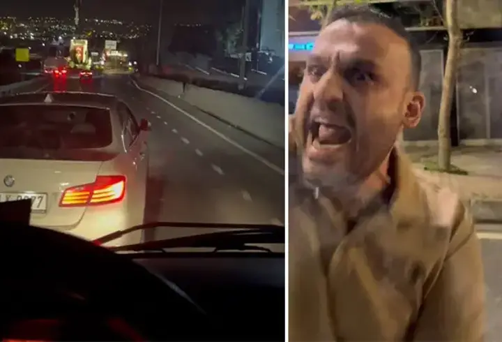 Trafikte gerilim bitmiyor! Minibüsün önünü kesip camı yumrukladı