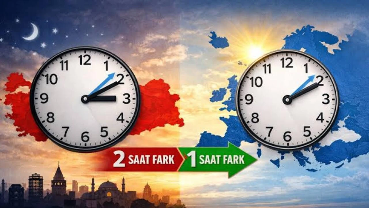 Türkiye İle Avrupa Arasında Yeni Saat Farkı Başlıyor
