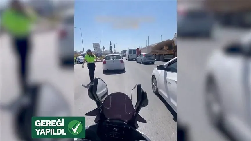 Başkentte polisin "dur" ihtarına uymayıp kaçan sürücü yakalandı