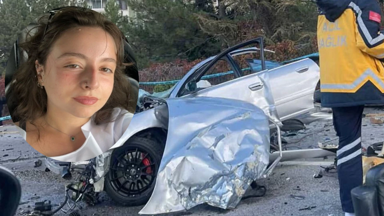 Üniversite öğrencisi Gamze ikiye ayrılan otomobilde can verdi