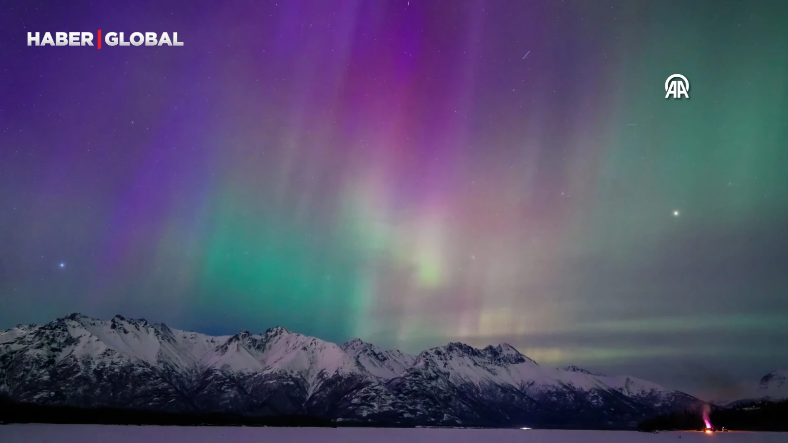 Alaska semalarında Kuzey Işıkları gözlendi