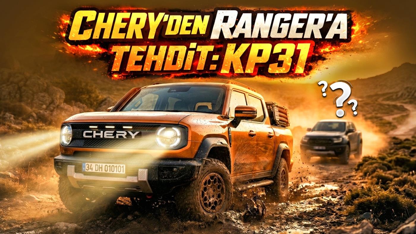 Chery’den yeni bir atak: Ranger’a rakip dizel PHEV pickup geliyor!