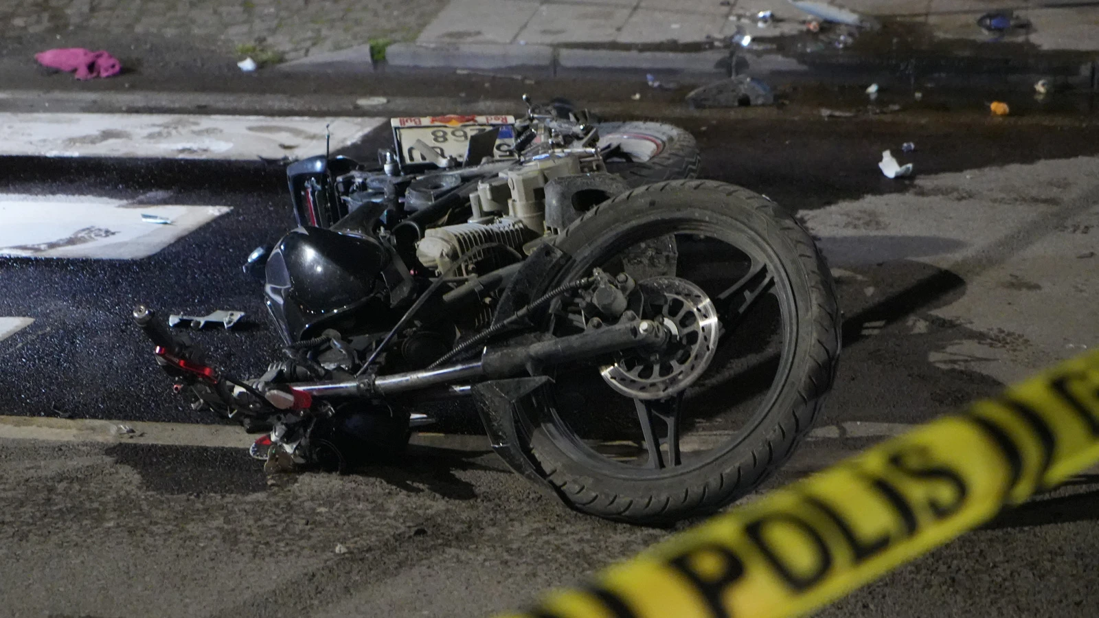 Samsun'da motosiklet sürücüsü feci şekilde can verdi