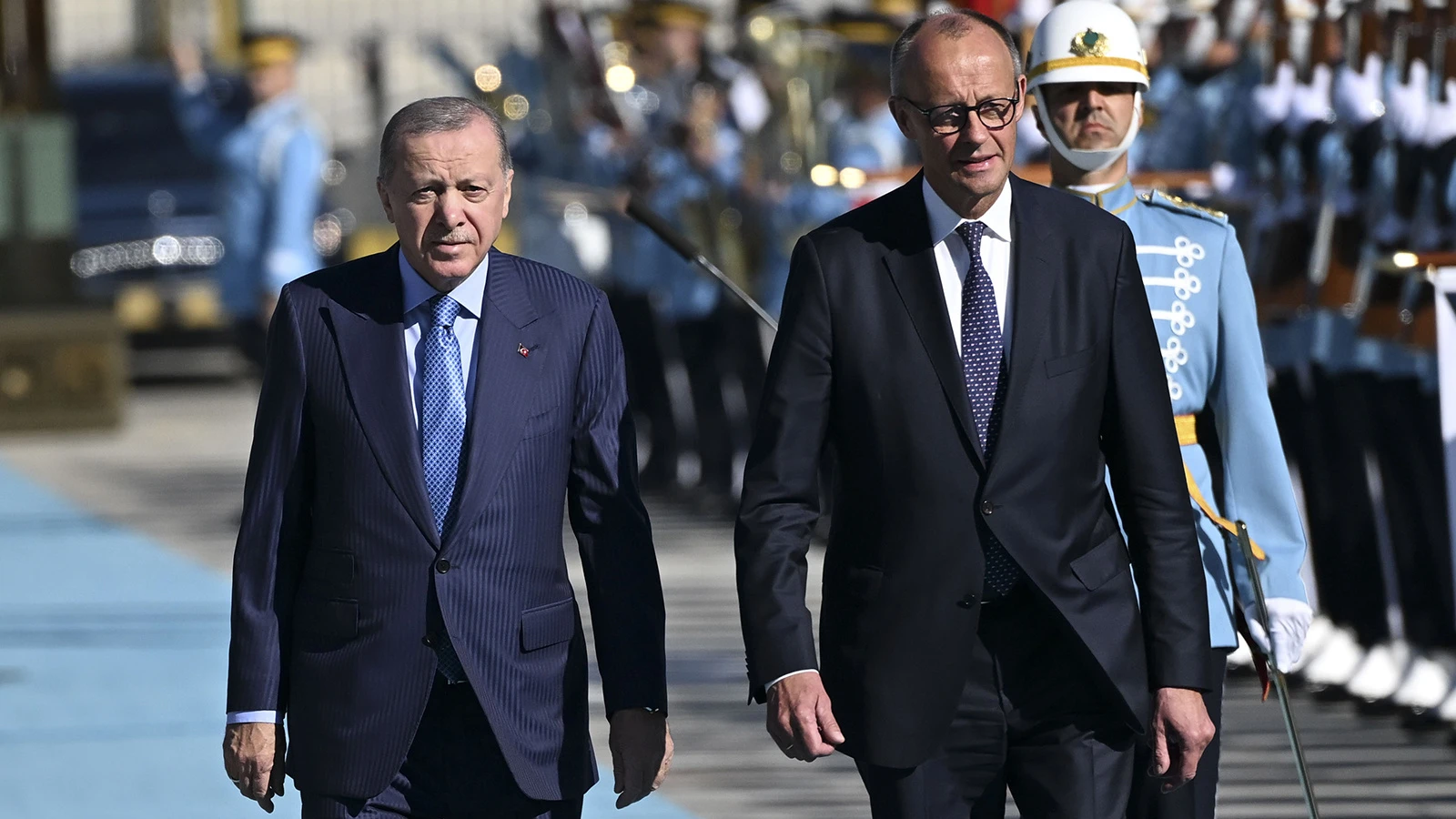 Cumhurbaşkanı Erdoğan, Almanya Başbakanı Merz'i karşıladı