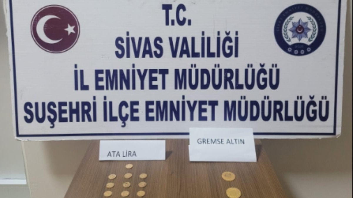 Sivas’ta sahte altın satmaya çalışan 3 kişiden 1’i tutuklandı