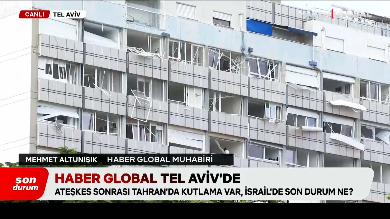 12 günlük savaşın ardından Tel Aviv: Pek çok noktada hasar oluştu