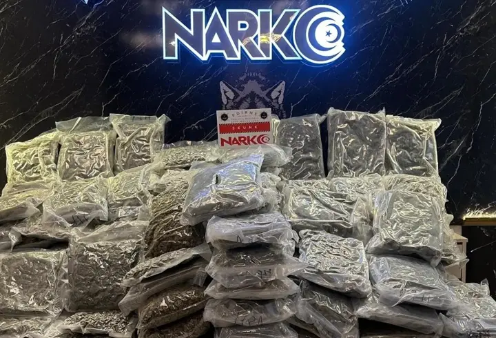 Hamzabeyli'de durdurulan tırda 115 kilogram uyuşturucu ele geçirildi