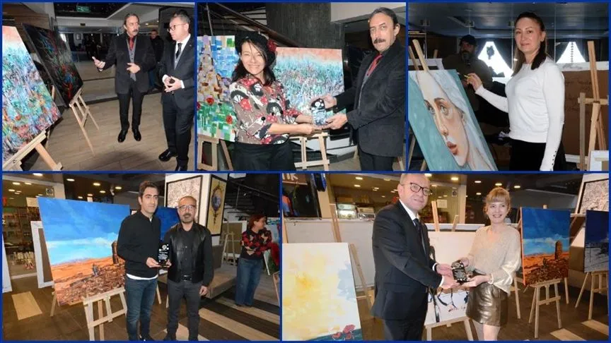 Ressamlar Kars'ın güzelliklerini tuvale taşıdı