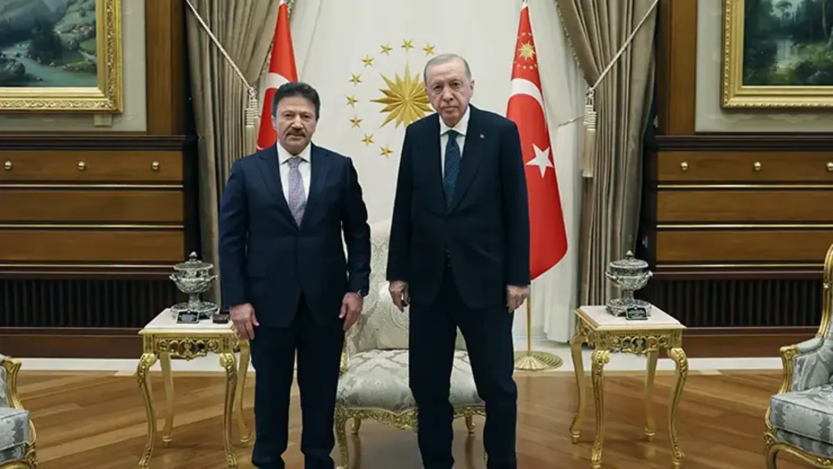 Cumhurbaşkanı Erdoğan, Tesk Genel Başkanı Yiğiner'i Kabul Etti