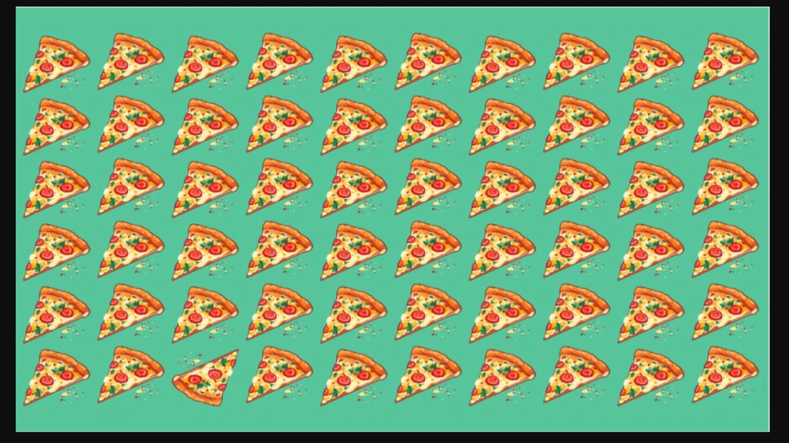 Resimdeki farklı pizzayı yalnızca IQ'su 130 olanlar bulabiliyor