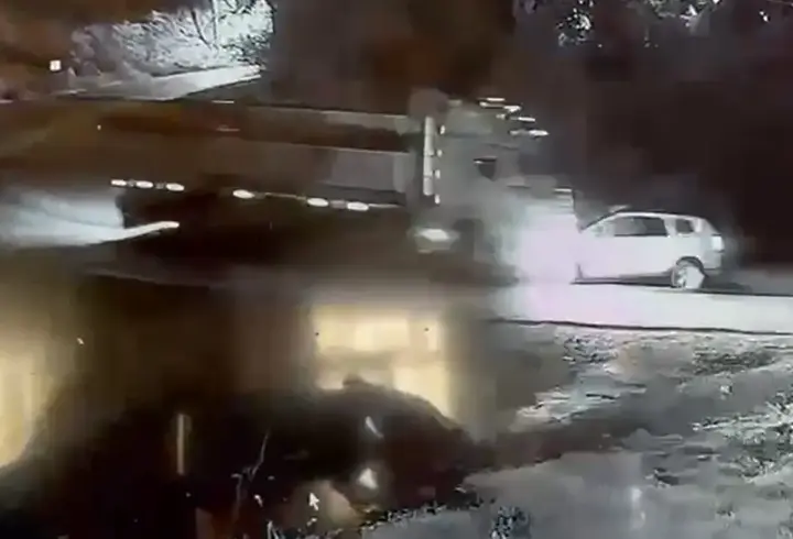 Tokat’ta kamyon ile otomobilin çarpıştığı kaza kamerada