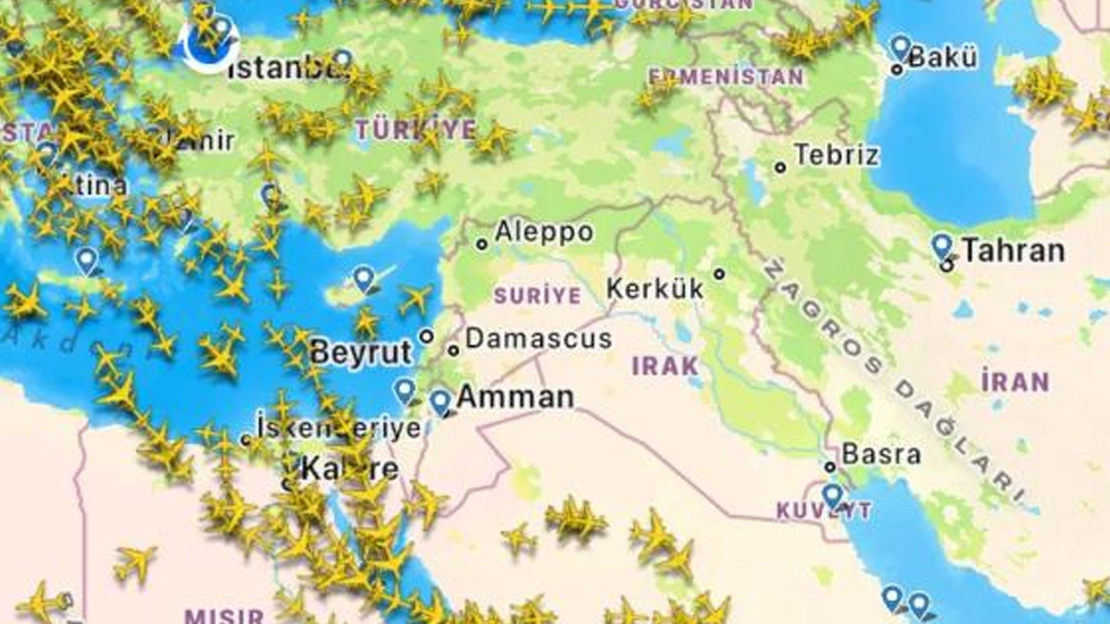 Katar hava sahası kapandı, uçaklar Türkiye'ye yönlendirildi