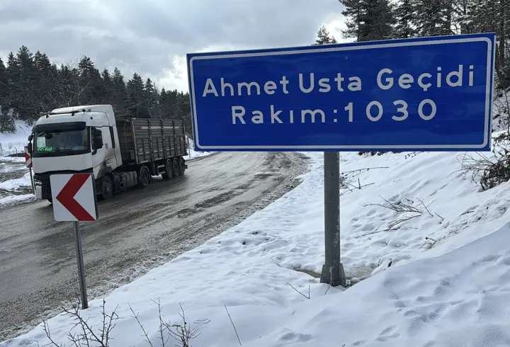 Karabük'ün yüksek kesimlerine kar yağdı