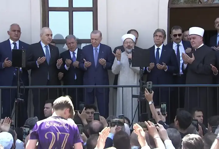 Cumhurbaşkanı Erdoğan, Gümrükçü İshak Ağa Camii'nin açılışını gerçekleştirdi