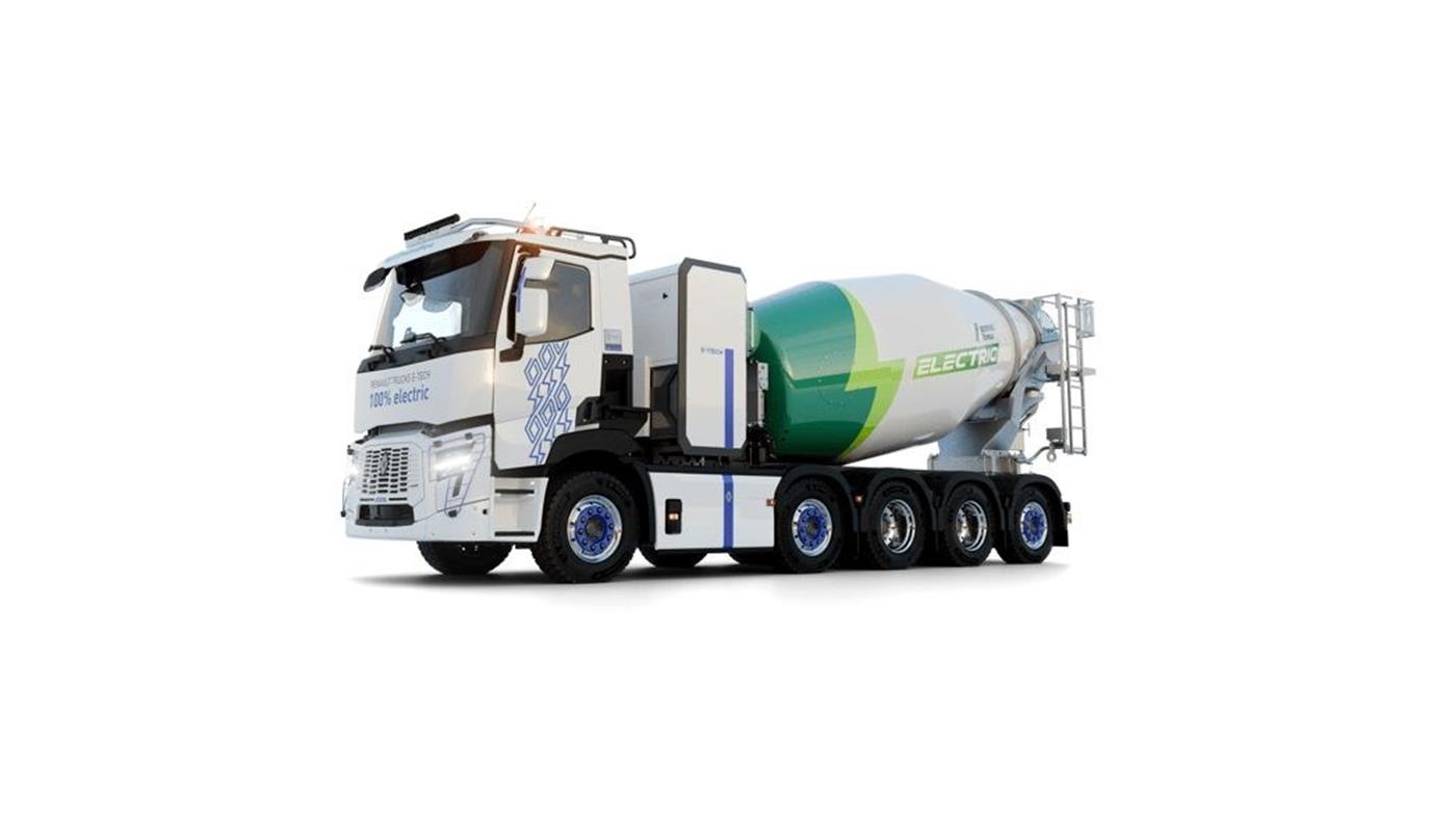 Renault Trucks yüzde 100 elektrikli beton mikserini görücüye çıkarıyor