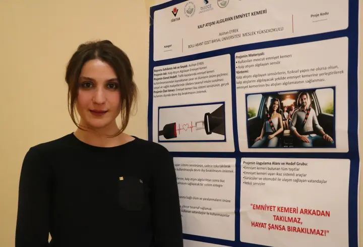 Sürücünün direksiyon başında kalp krizi geçirdiğini algılayacak akıllı kemer projesi
