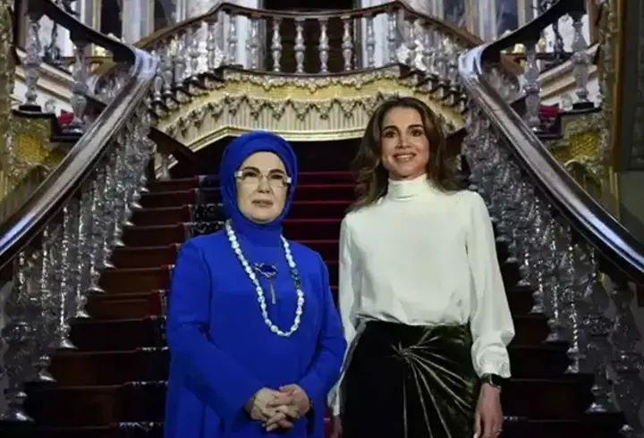 Emine Erdoğan, Ürdün Kraliçesi Rania ile bir araya geldi