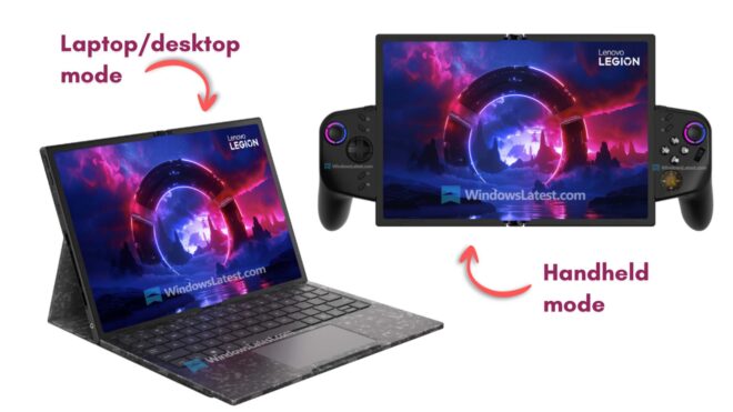 Lenovo, yeni konseptiyle el konsolu ve dizüstünü bir araya getiriyor