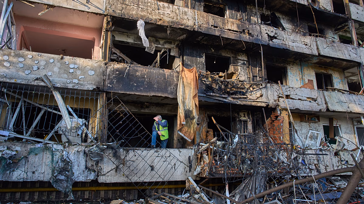 Rusya'nın Kiev'e düzenlediği saldırılarda 1 kişi öldü, 20 kişi yaralandı