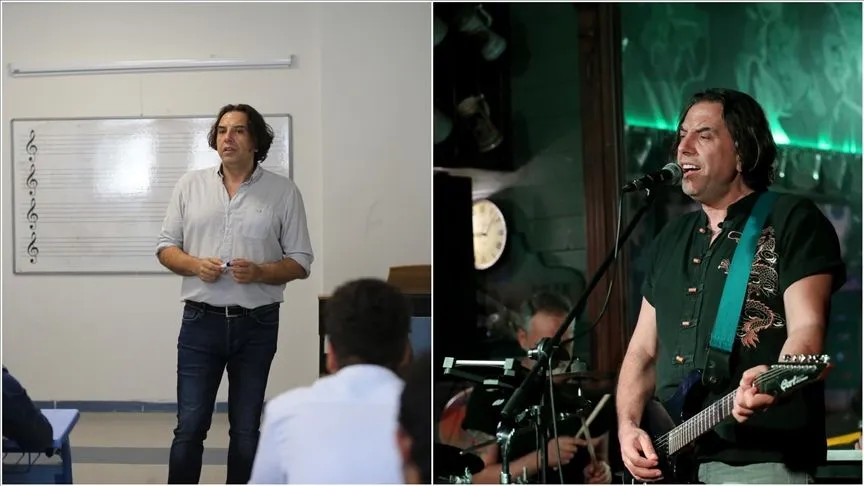 "Rockçı Profesör" gündüz konservatuvarda akademisyen, gece sahnede solist