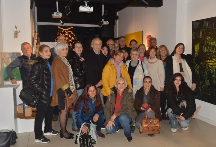 Ressam Coşkun, resim, desen ve heykel çalışmalarını sergiledi