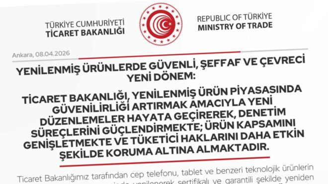 Ticaret Bakanlığı, televizyonları da yenilenmiş ürün kapsamına dahil etti