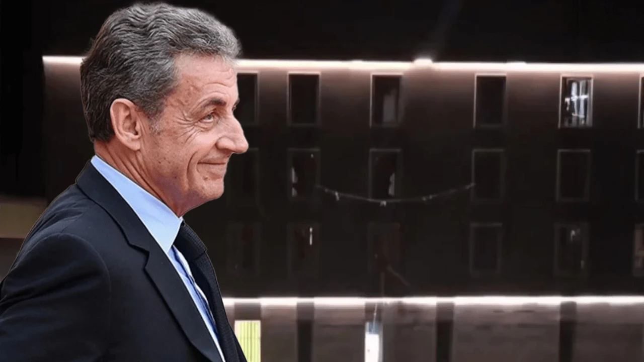 Sarkozy'nin cezaevindeki ilk gecesi olaylı geçti! Görüntüler canlı yayında paylaşıldı
