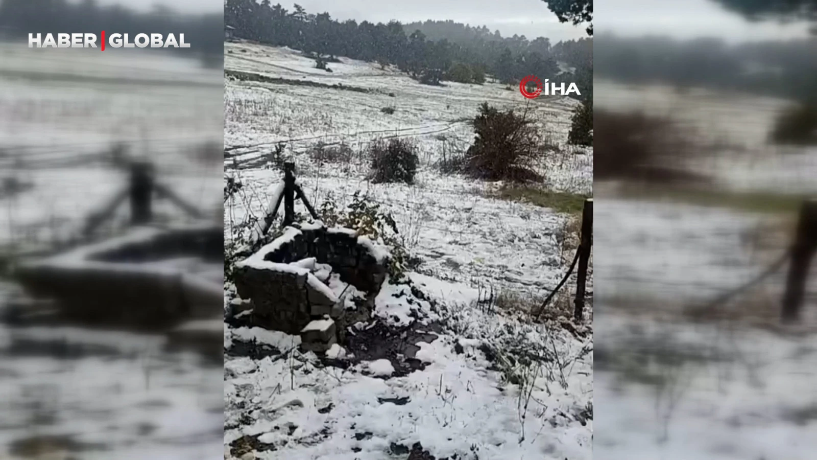 Eskişehir'de Beklenmedik Manzara! Kar Yağışı Başladı