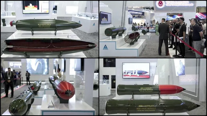 GAZAP ve HAYALET uçak bombaları ilk kez IDEF 2025'te sergilendi