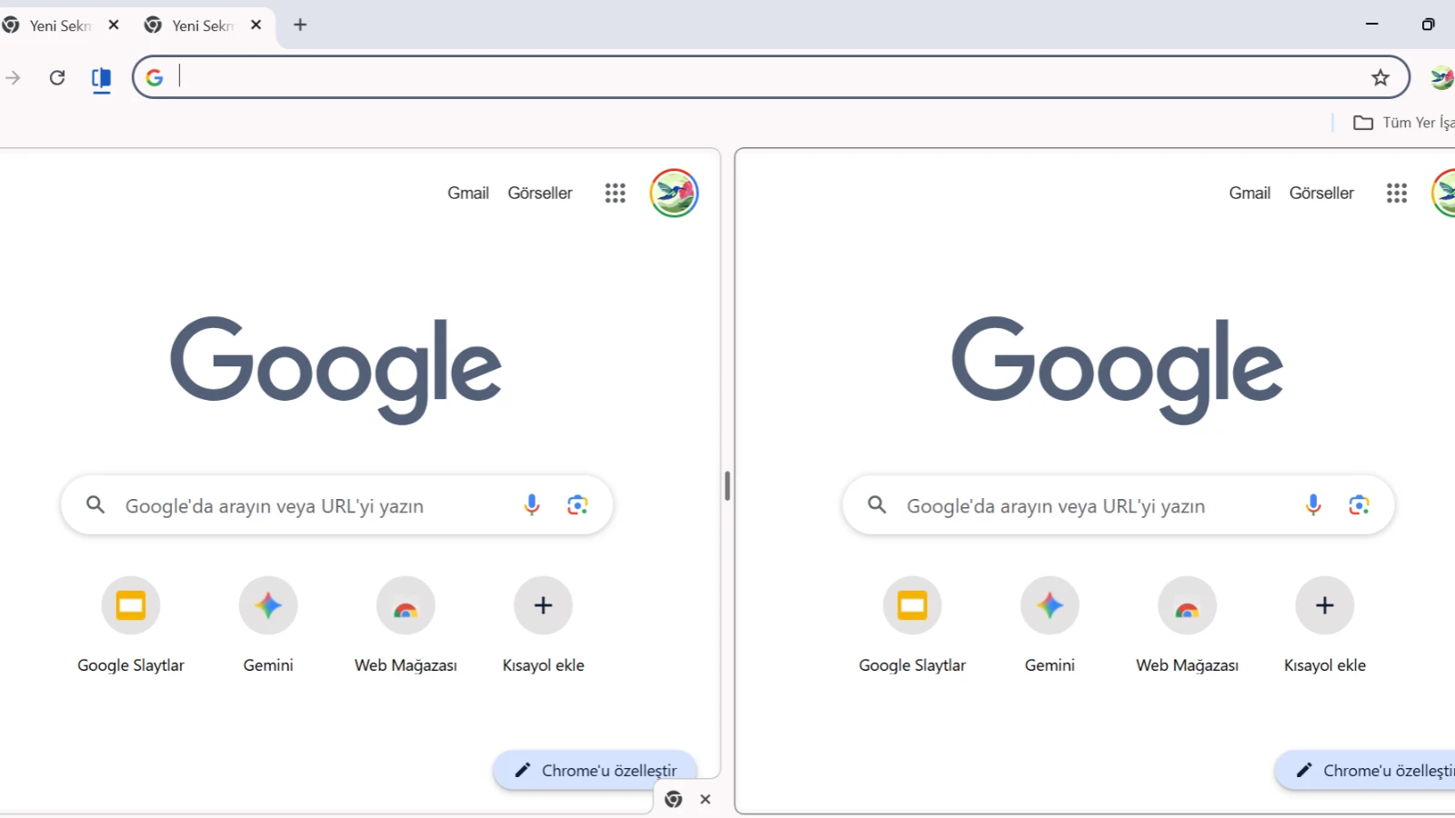 Google az önce duyurdu: Chrome'da tek sekmede iki sayfa birden