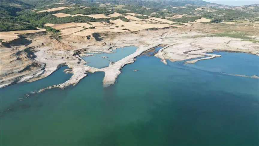Tekirdağ'daki Naip Barajı'nın doluluk oranı yüzde 2'nin altına düştü