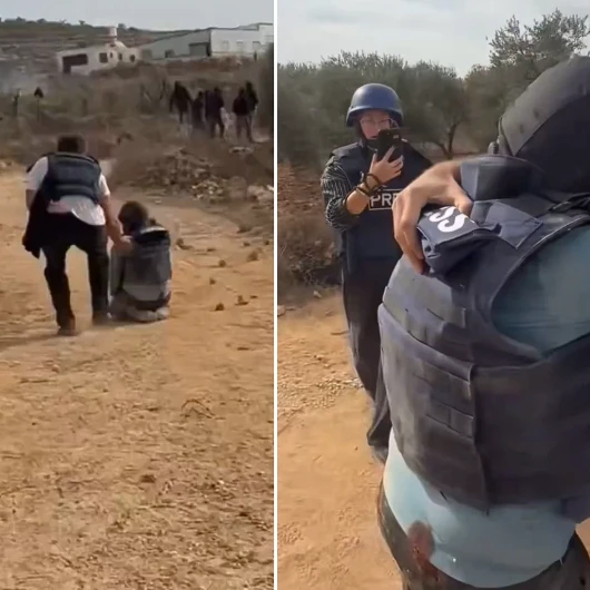 İsrailli İşgalciler Amerikalı Gazeteciyi Taş Ve Sopalarla Dövdü