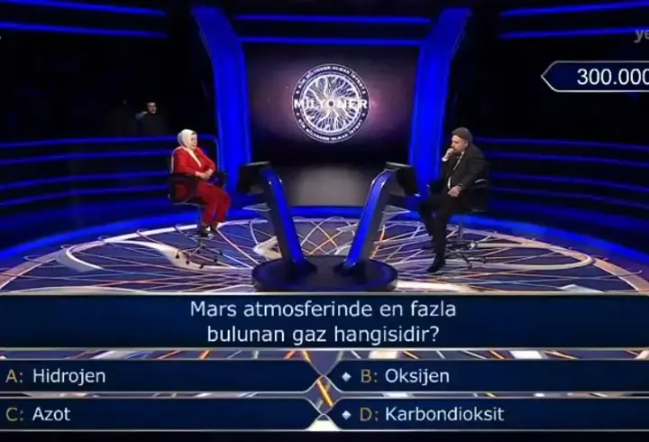 Mars atmosferinde en fazla bulunan gaz hangisidir?