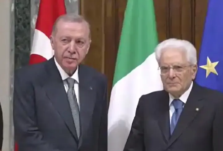 Cumhurbaşkanı Erdoğan, İtalya Cumhurbaşkanı ile görüştü