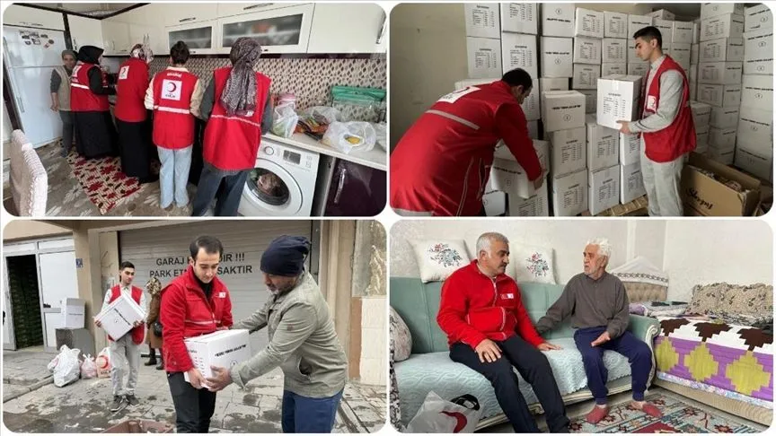 Elazığ'da Türk Kızılayın ramazan yardımları binlerce kişiye ulaşıyor