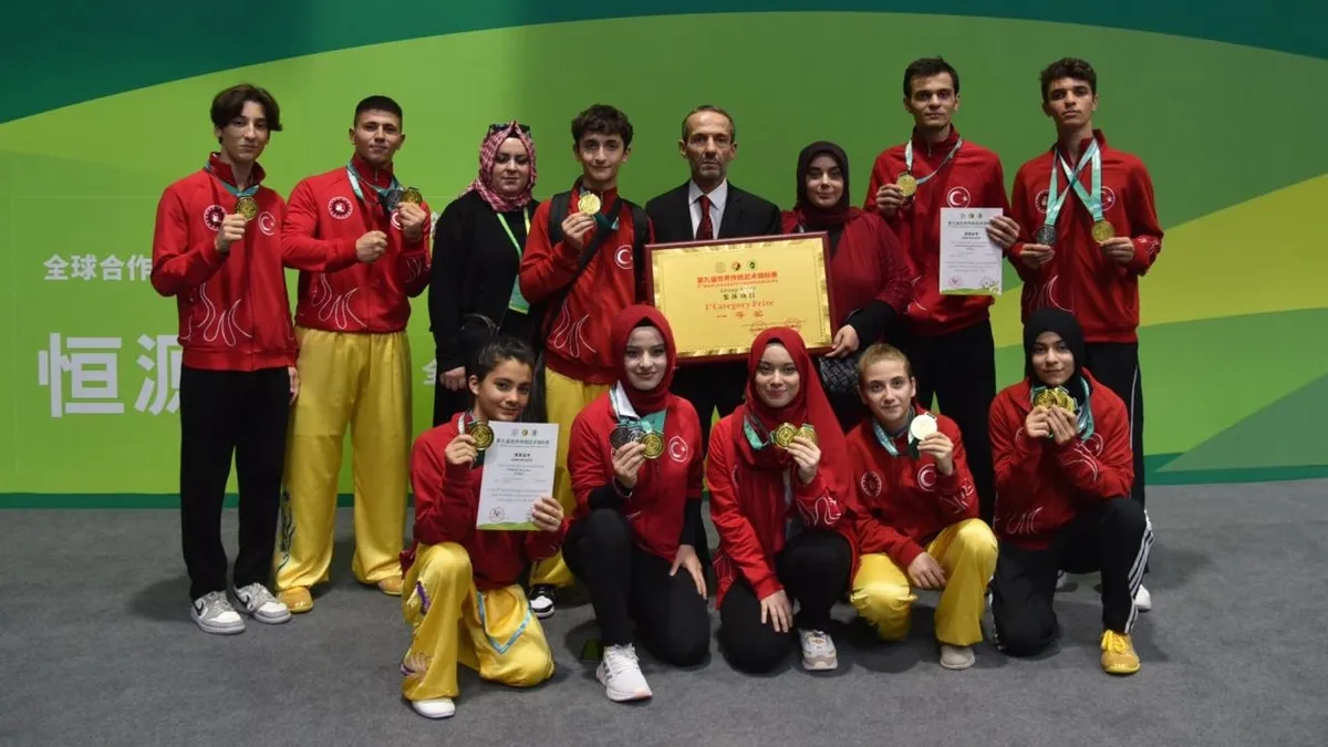 Türkiye Wushu Milli Takımı dünya şampiyonu oldu!