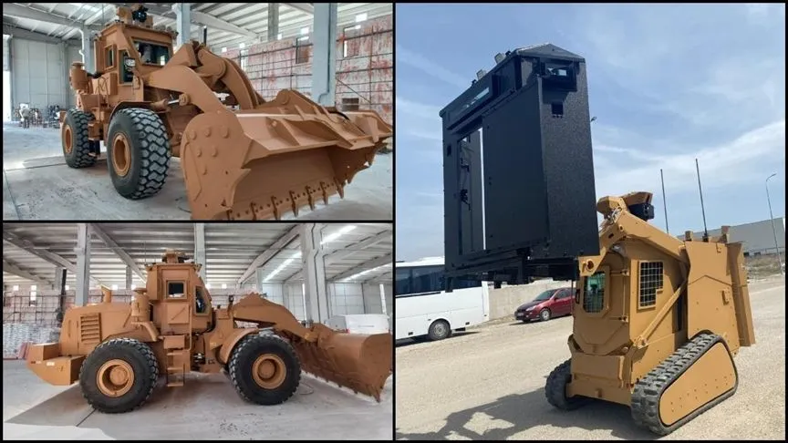 Zırhlı iş makinesi TOSUN bu kez ihracat yolunu açtı 