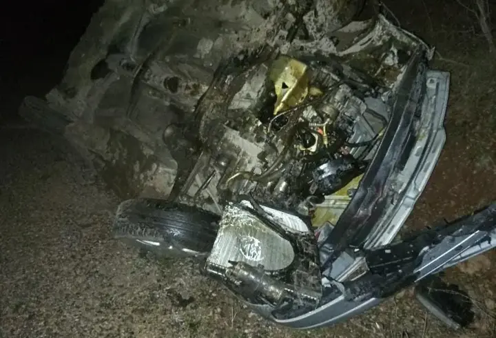 Feke’de otomobil takla attı: 2 yaralı