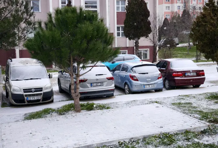 Keşan’da kar yağışı