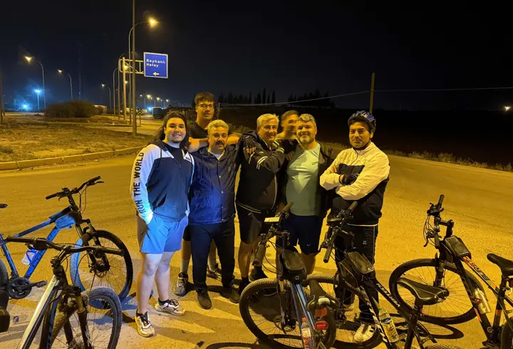 Reyhanlı’da bisiklet ve doğa tutkunları, günde 15 kilometre yol kat ediyor