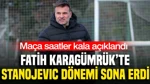 Fatih Karagümrük'te Maça Saatler Kala Ayrılık: Stanojevic Dönemi Resmen Sona Erdi